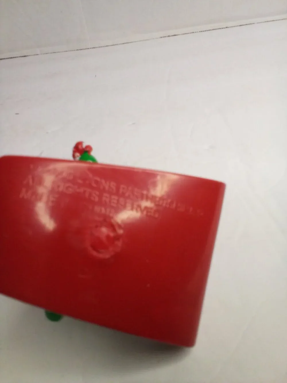 Baby Bop Sledding Christmas Ornament Plastic Barney 2000 Lyons Partnership